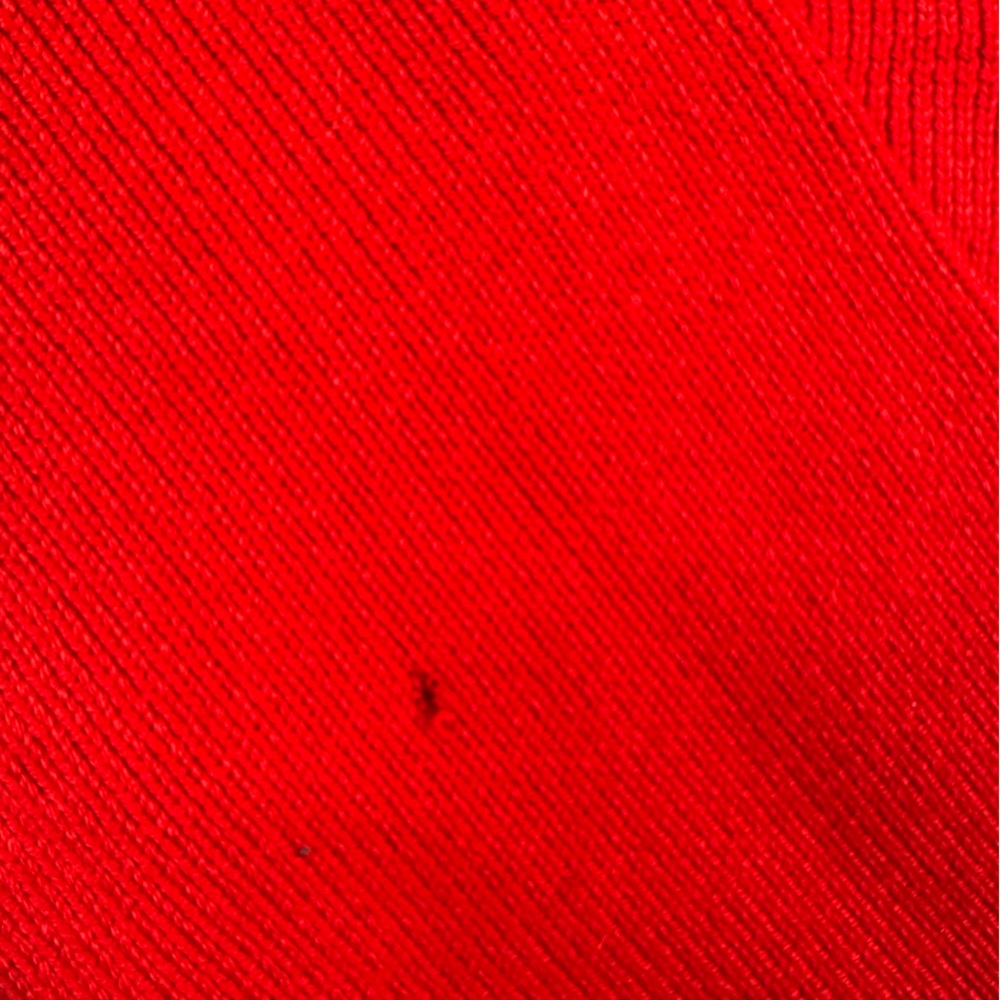 Vintage Pendleton Red Merino Wool Sweater with leather detailing size 1x - Picture 8 of 9